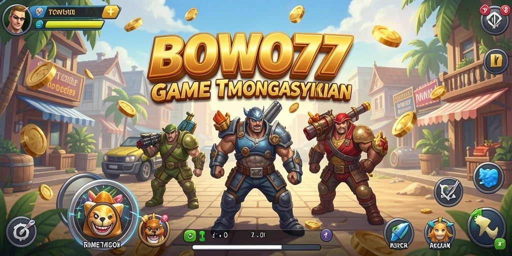 Screenshot gameplay BOWO77 yang menunjukkan strategi Tycoon.