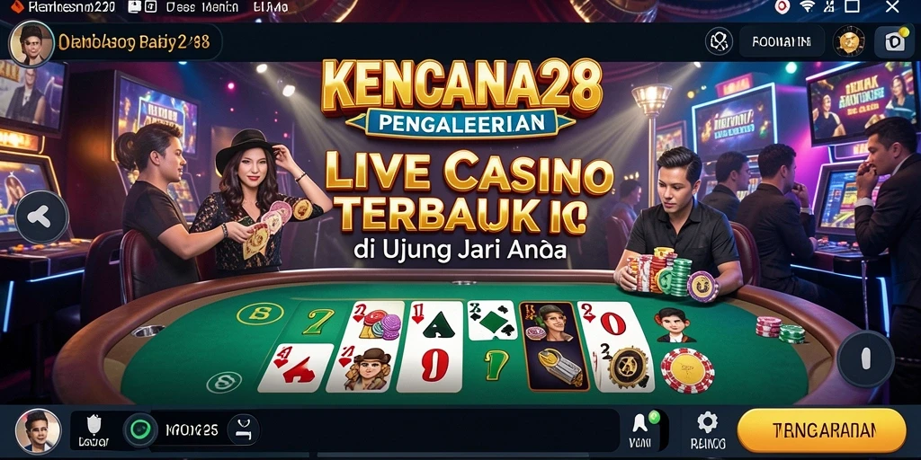 Gameplay Live Casino yang menarik di KENCANA28 dengan dealer profesional.