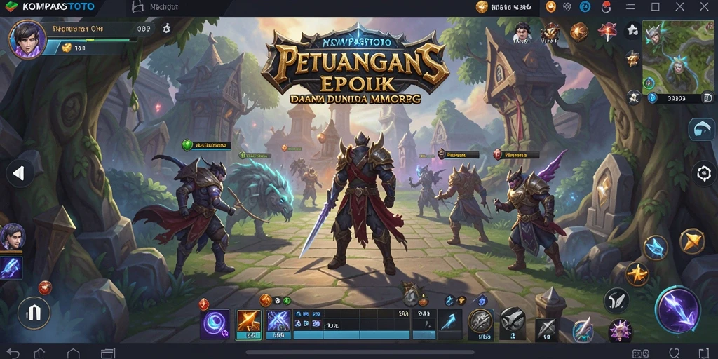 Tampilan gameplay epik dari KOMPASTOTO yang menakjubkan.