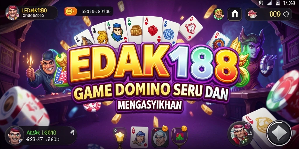 Tangkapan layar permainan LEDAK188 yang penuh aksi domino.