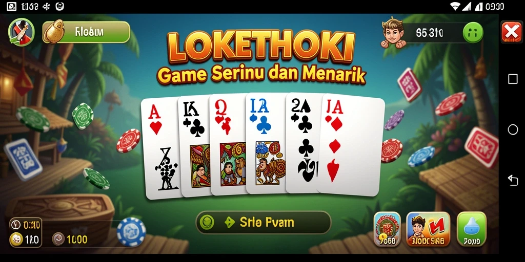 Tampilan gameplay menarik di LOKETHOKI dengan pemain beraksi.