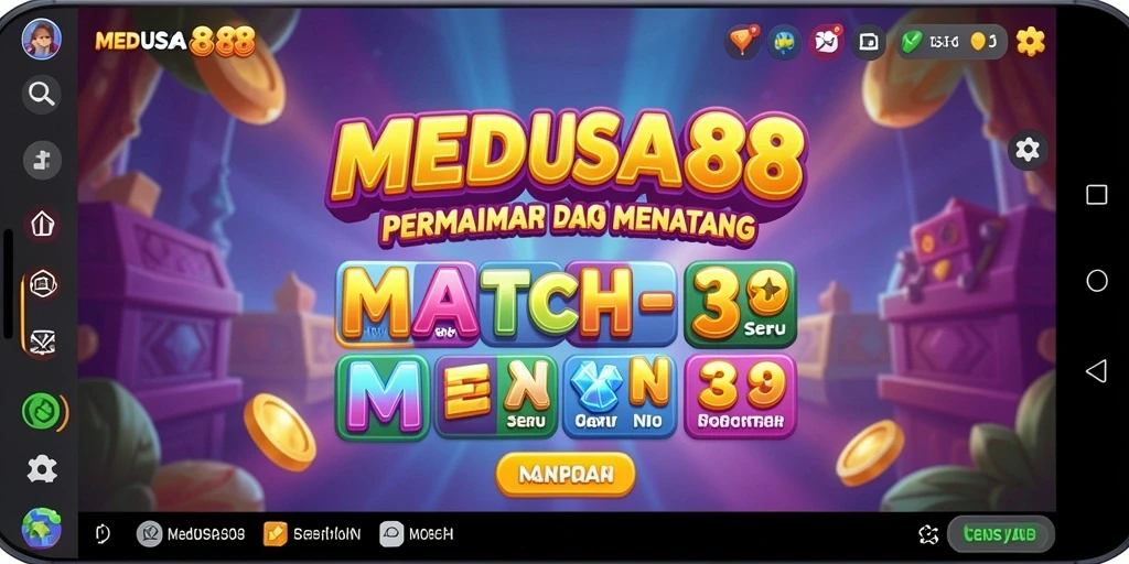Gambaran gameplay seru dan penuh warna di MEDUSA88.