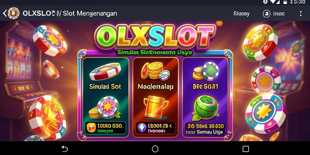 Tangkapan layar gameplay OLXSLOT dengan berbagai mesin slot yang menarik.