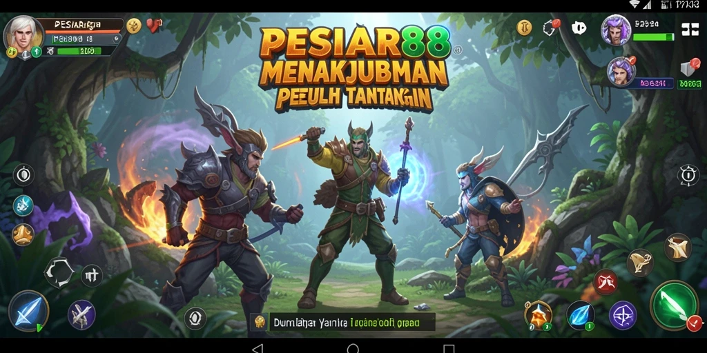 Tampilan menakjubkan dari gameplay PESIAR88 yang seru dan penuh aksi.