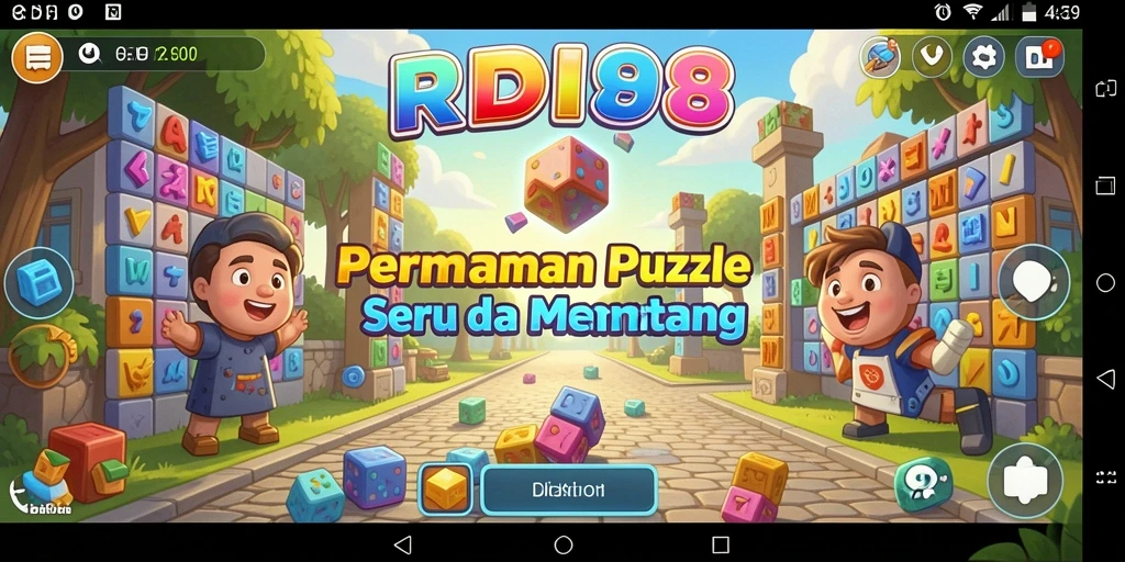 Screenshot gameplay RDI88 menunjukkan tantangan Puzzle yang menyenangkan.