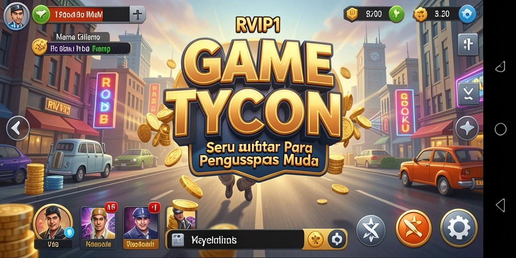 Tampilan menarik dari gameplay Tycoon di RVIP1.