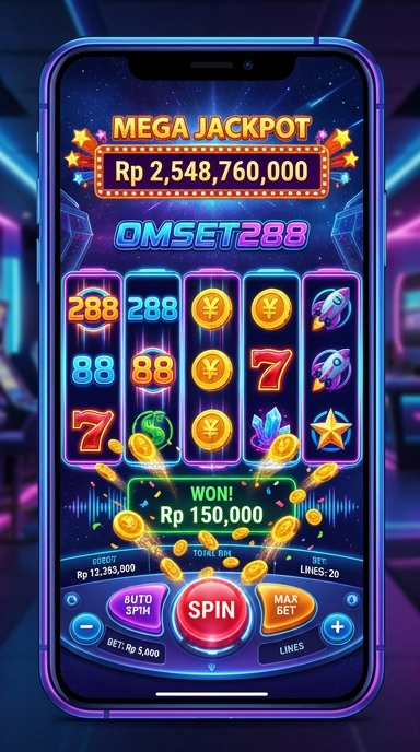Tampilan pengguna aplikasi omset288 yang modern dan intuitif.